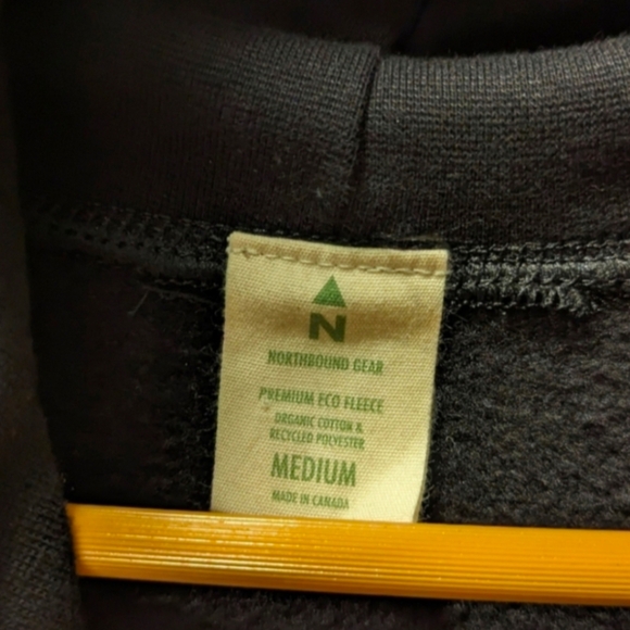 Northbound Gear eco organic cotton black hoodie - Picture 6 of 6